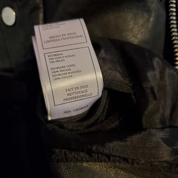 NWT Doma Leather Chel Bella Biker Jacket Moto Women's Extra Small XS - Picture 4 of 15